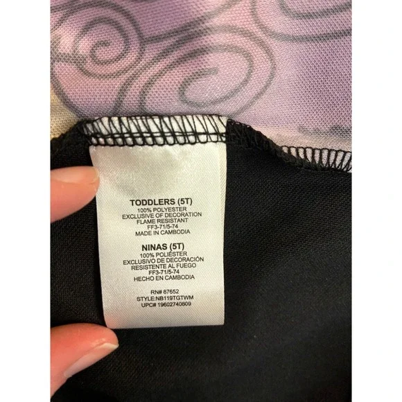 Disney Nightmare Before Christmas Sally Sleep Gown Purple Toddler 5T NB119TGTWM - Picture 6 of 7